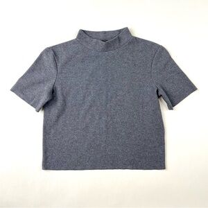 Zara Charcoal Short Sleeve Top